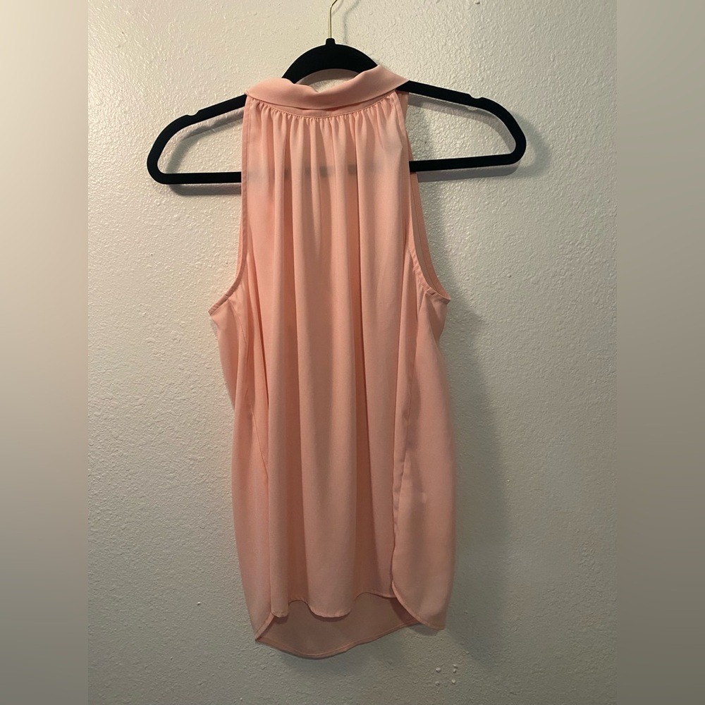 J. Crew Pink Sleeveless Backless Tank with tie back Top